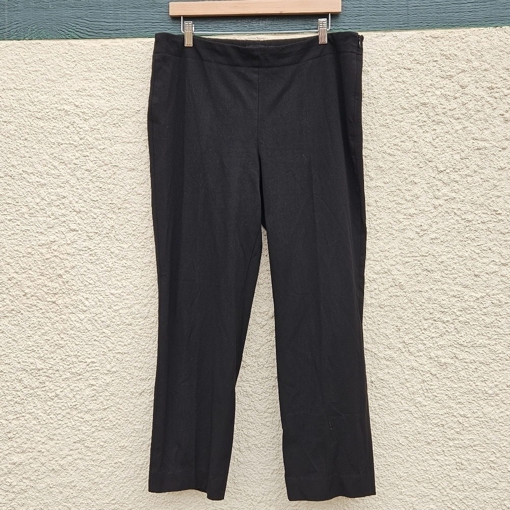 Talbots Heritage black cropped trousers 26.5 in inseam size 14